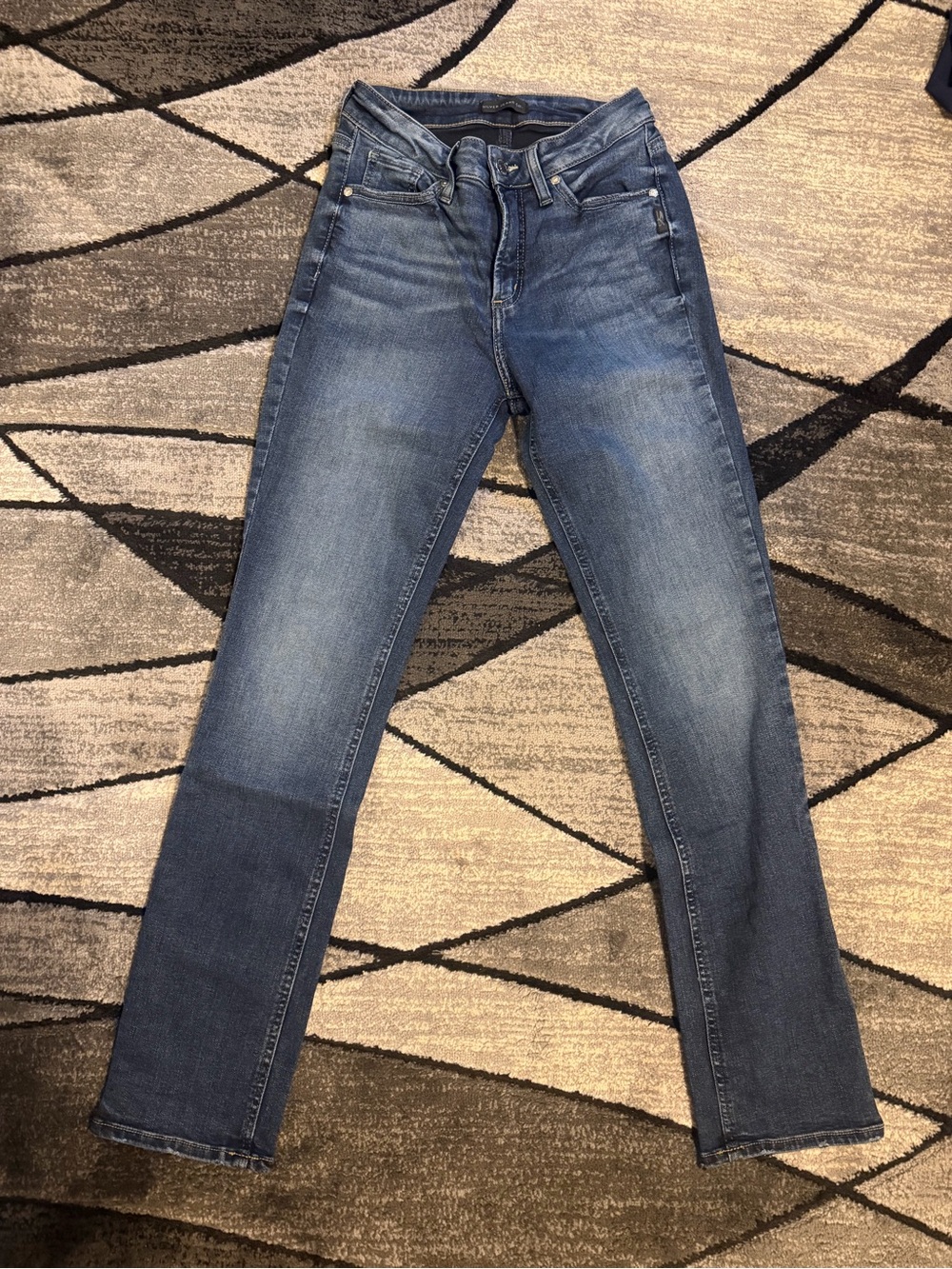 SILVER STRAIGHT JEANS